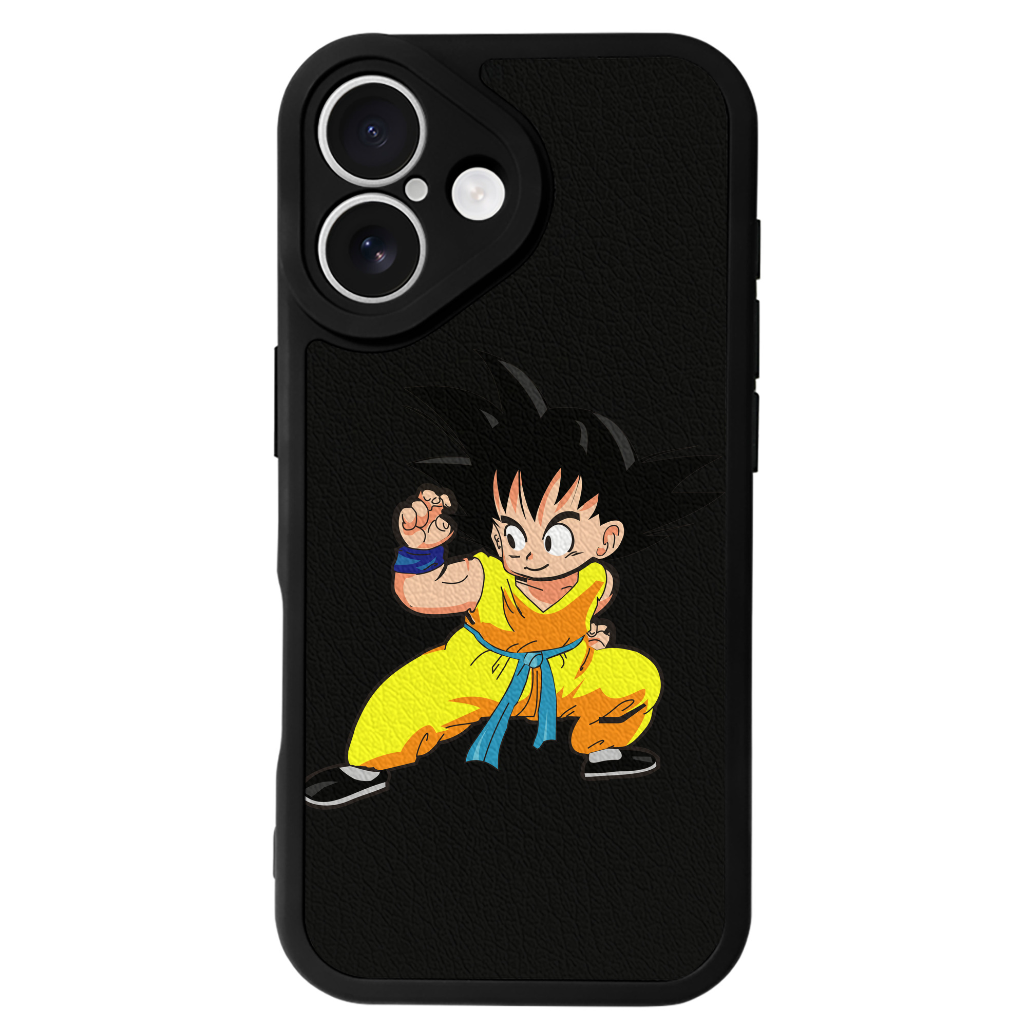 （画像用） ドラゴンボール 孫悟空（そん ごくう）Son Goku カカロット DRAGON BALL Kakarotto 【iPhone 16シリーズ対応】シリコンスマホケース（レザー調） 材質：シリコン